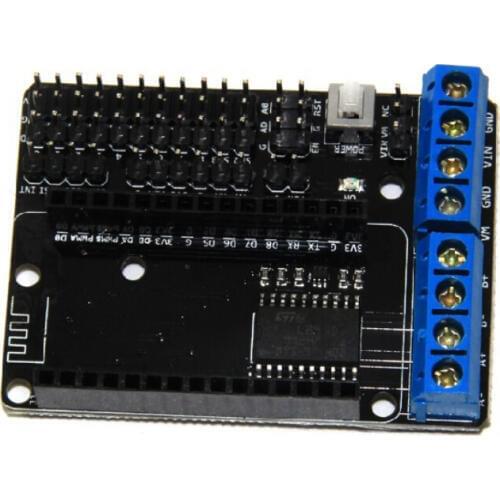 Freeshipping NodeMCU Motor Shield Board L293D for ESP-12E from ESP8266 esp 12E kit diy rc toy wifi rc smart car remote control