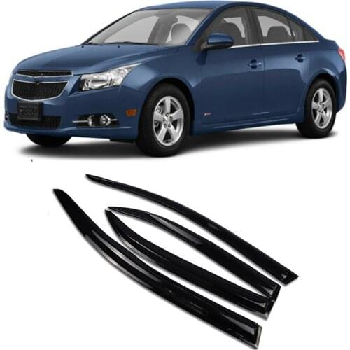 For Chevy Chevrolet Cruze Sedan 2009 2010 2011 2012 2013 2014-2016 Acrylic Window Visor Sun Rain Deflector Guard Awning Shelter