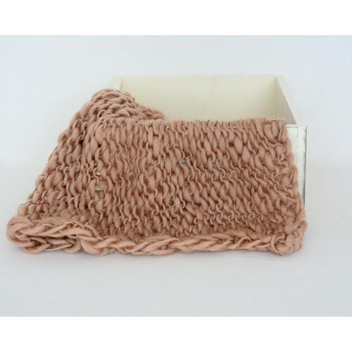 Newborn Props Newborn Photo Layer Chunky Faux Wool Blanket Knitted Pattern Khaki Crochet Baby Blanket Props Baby Posing Backdrop