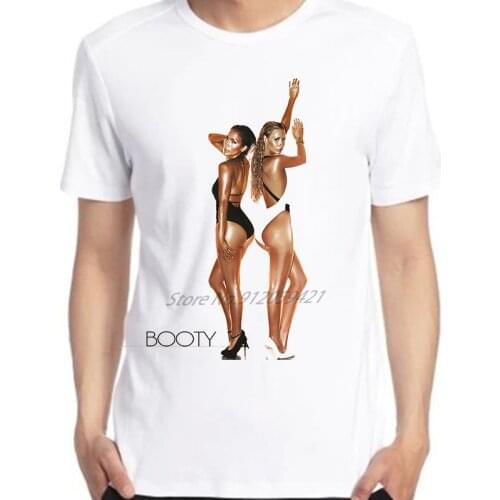 Jennifer Lopez Iggy Azalea Booty Printed graphic t shirts Men Short Sleeve Tees Tops t shirt for men Harajuku mens clothing