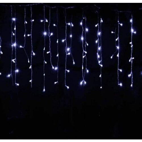 Remote control 3m*1m 144Leds Icicle Snowfall Hanging Curtain String Fairy Light Xmas Home Wedding party Backdrop Wall Decoration