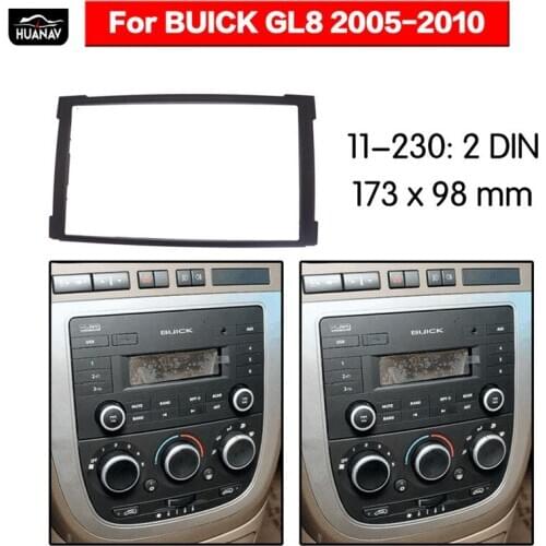HUANAV Car Radio Fascia Car CD DVD fascia For 2005-2010 Buick GL8 First Land Stereo Fascia Dash CD Trim Installation Frame Panel