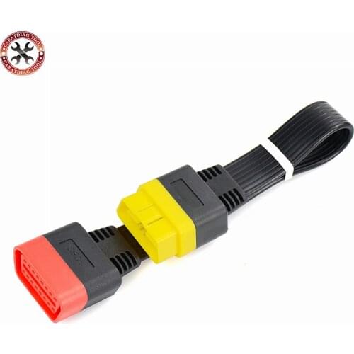 OBDII Extension cable 36cm 16 Pin Male To Female OBD2 Connector 16Pin diagnostic tool ELM327 OBD2 extended adapter