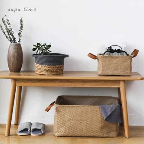 Storage Basket Rectangular Storage Baskets with Handle Foldable Sundries Organizador for Toy Washable Laundry Container NJ70907