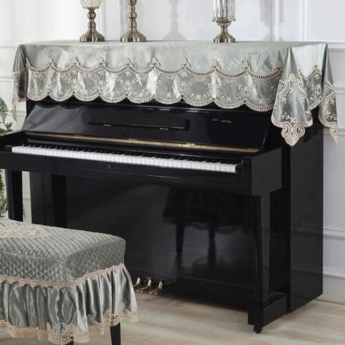 Proud Rose European Style Lace Piano Cover Modern Minimalist Piano Towel Dust Cover Towel Pastoral Style Piano Full Cover Cloth