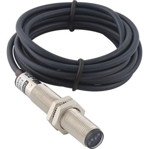 M12 Diffuse Reflection Photoelectric Switch E12-DS20NA Infrared sensor NPN Normally Open 24V Long Distance Adjustable