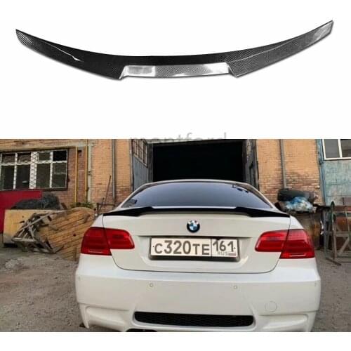 M4 Style Carbon Fiber Rear Roof Spoiler Trunk Lip Boot Wing For BMW E92 Spoiler 3 Series 2 Door E92 M3 E92 Coupe 2005-2012
