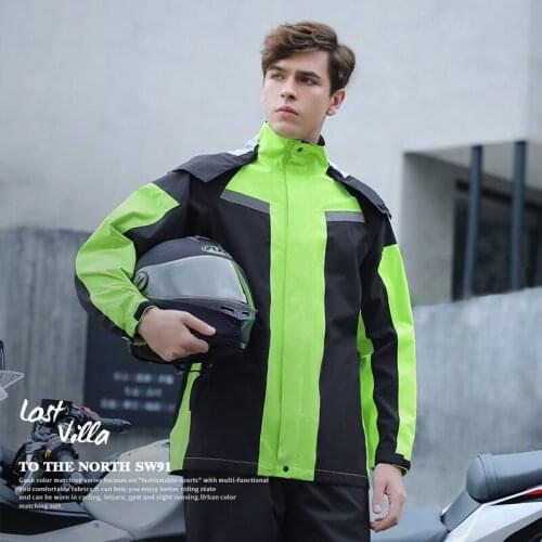 Premium Motorcycle Raincoat Suit Men Outdoor Waterproof Rainwear Motorcycle Rain Coat Cycling Fishing Climbing Jackets