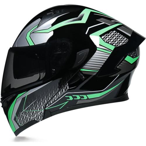 Cafe Racer Motorcycle Helmet Flip Up Casco MTB Enduro Mujer Full Face Off Road Chopper Casque Moto Homme Green Equator Capacete