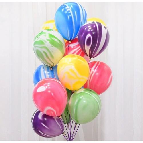 5/10 pcs 10inch Painting Marble Agate Balloons Colorful Cloud Latex Balloon Wedding Xmas Decoration Birthday Party Ballon Globos