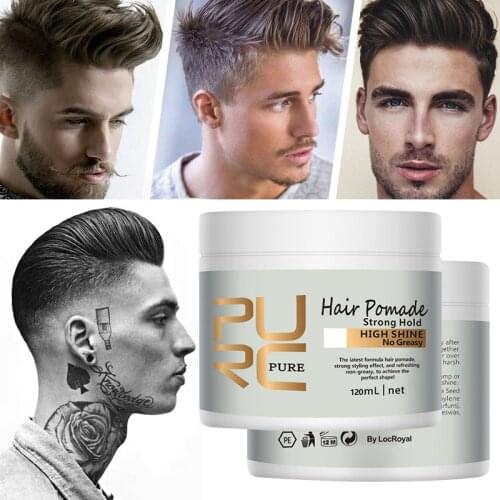 New Brand New Arrival PURC Hair Pomade Strong Style Restoring Pomade Hair Wax Hair Oil Wax Mud For Hair Styling 120ml