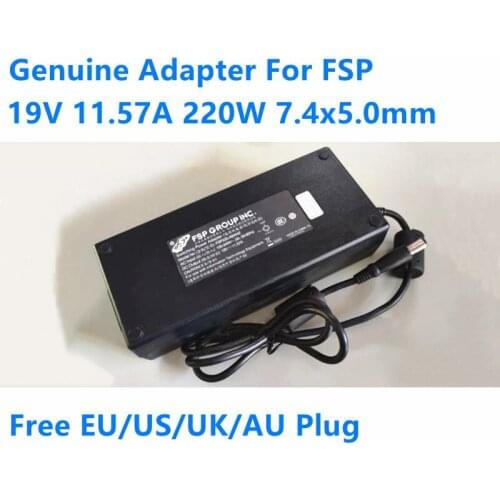 Genuine FSP FSP220-ABAN2 19V 11.57A 220W 7.4x5.0mm AC Switching Power Adapter For FSP220-ABAN1 200W Laptop Power Supply Charger