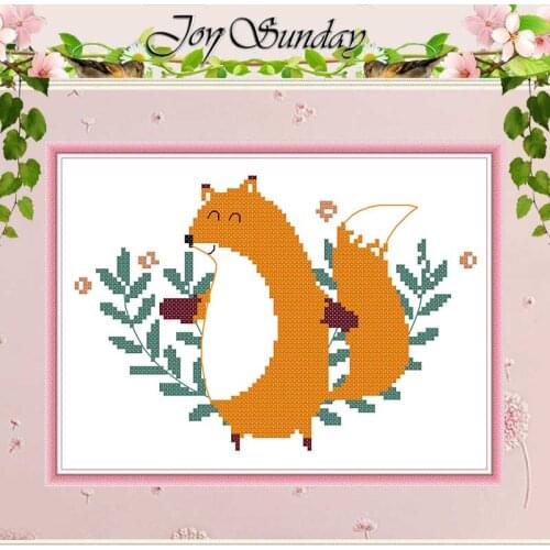 Fox animals patterns Counted Cross Stitch Handmade Cross Stitch 11CT 14CT Cross Stitch Kits Embroidery for Needlework