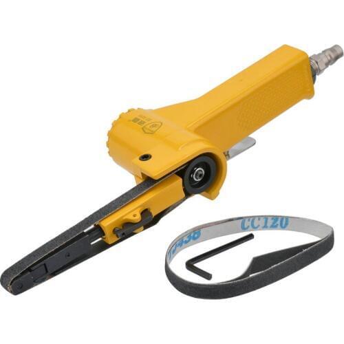 Air Belt Sander Pneumatic Air Belt Sanders 4" Pneumatic Orbital Buffing Sanding Lapping Polisher Machine 10mm*330mm BD-1070 Y