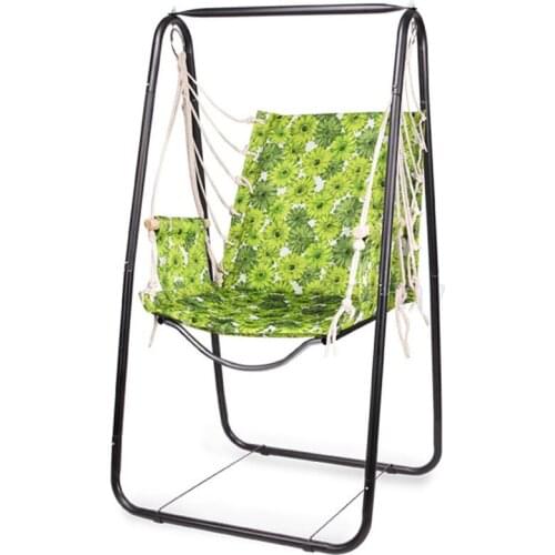 Outdoor Swing Multi-function Hanging Chair Indoor Hammock Household Garden Oxford Cloth Swing Metal Hammock Bracket