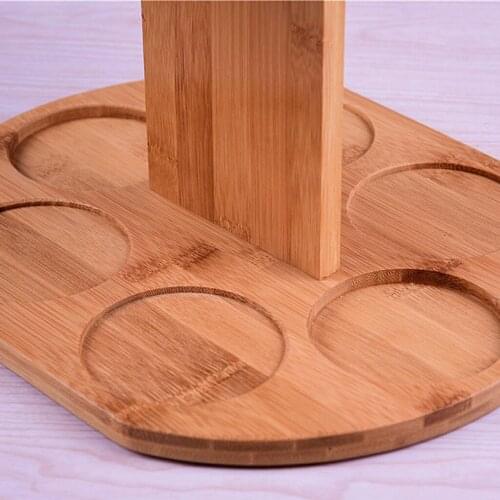 Stemware Wine Glass Storage Holder Stemware Display Rack Bamboo
