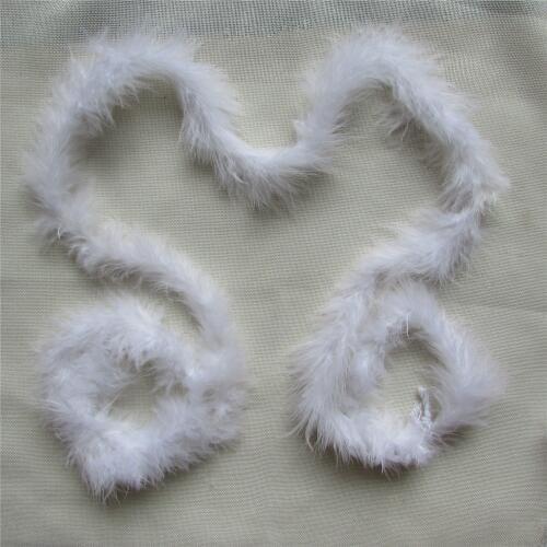 1 root sell white feathers turkey feather wool top DIY feather garland Christmas tree decorations accessories length 2 meter