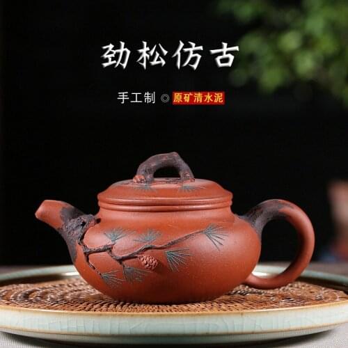 Recommended undressed ore qing cement jinsong antique teapot masters all hand hand-painted flowers wholesale the teapot
