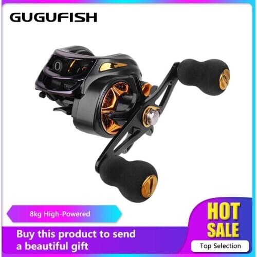 GUGUFISH Left/Right Hand Baitcasting Fishing Reel 7.2:1 Bait Casting Fishing Wheel 8KG Drag Fishing Coil Carretilha Pesca
