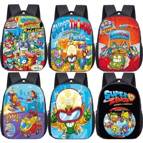 Kawaii Super Zings Kindergarten Backpack Toddler School Bags Boys Girls SuperThings Bookbag Children Rucksack Kids Knapsack