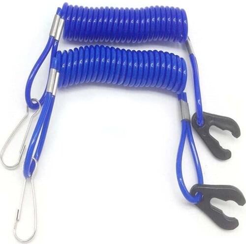 2Pcs Safety Tether Jet Ski Safety Lanyard Tether Cord Boat Outboard Engine Safety Tether Kill Switch