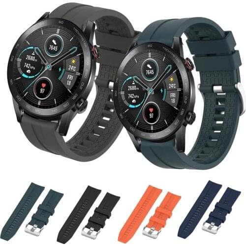 Silicone 22mm watchband For Huawei Honor Magic Watch 2 46mm straps For Xiaomi haylou solar ls05 smartwatch wristband bracelet