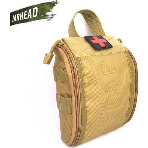 Outdoor EDC Molle Tactical Pouch Bag Emergency First Aid Kit Bag Travel Camping Hiking Climbing Medical Kits Bags