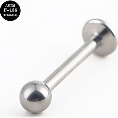16G Implant Grade Titanium ASTM F136 Internal Thread Screw Basic High Polised Labret Cartilage Helix Ear Piercing Body Jewelry