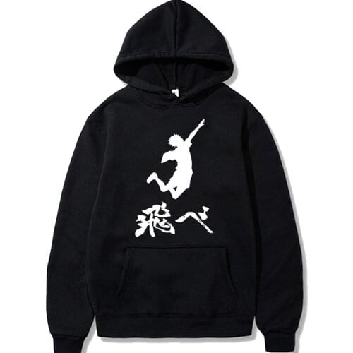 Anime Haikyuu Karasuno High School Hoodies Sweatshirt Hinata Shyouyou Kageyama Tobio Sweatshirt Pullovers Mens Clothes Hoodies