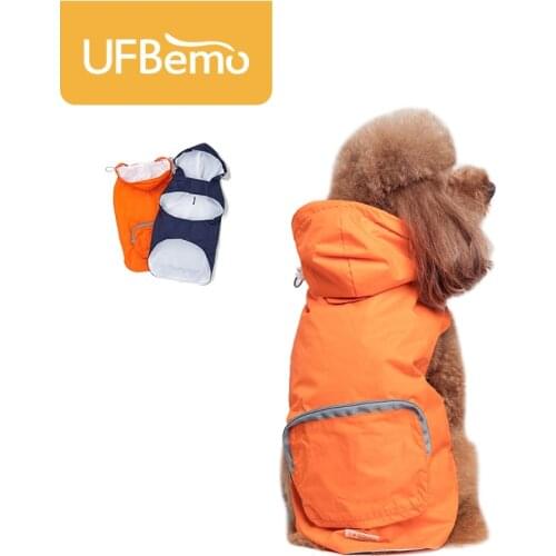 UFBemo Dog Clothes Waterproof Windbreaker Lightweight Pet Jacket Foldable Puppy Clothing for Dachshund Teckel S to XXL Costume