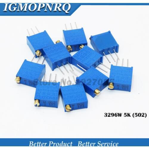 10pcs 3296W-1-502LF 3296W 5K ohm 502 3296W-1-502 3296W-502 W502 new Fine-tuning potentiometer
