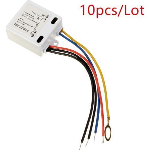 10pcs/lot Touch Dimmer Switch For Table Lamp Desk Light TY-8002 On/Off Touch Switch Sensor For 220V Lamp Dropshipping