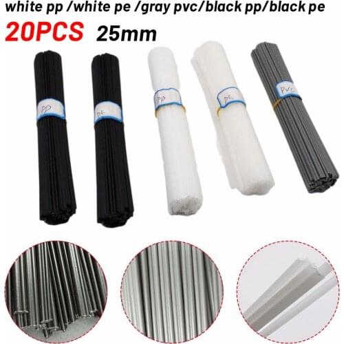 20Pcs Plastic Welding Rods 250mm PVC/ABS/PP/PE Welding Rod Welding Sticks Electrode For Plastic Welder Tool