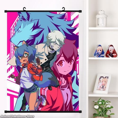2020 new Anime BNA Brand New Animal Kagemori Michiru Hiwatashi Nazuna Wall Scroll Poster Cartoon Wall Hanging Poster Home Decor