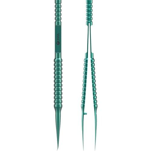 2UUL Titanium Alloy Precision Tweezers Curved Straight Tip Forceps Phone Repair Hand Tools
