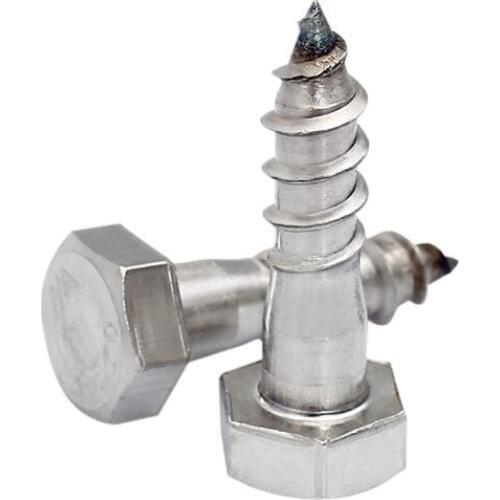 30pcs M3 stainless steel flat head hex self tapping screws wood screw furniture decoration bolts 10mm-30mm length