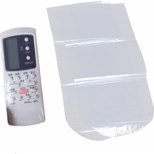 5Pcs/Set Heat Shrink Film TV Air Conditioner Video Remote Control Protector Cover Home Dust Waterproof Clear Case Storage Bag