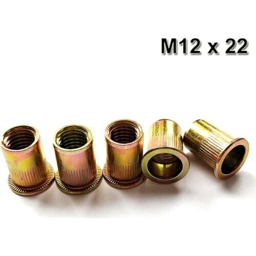 5pc rivet nuts M12x22