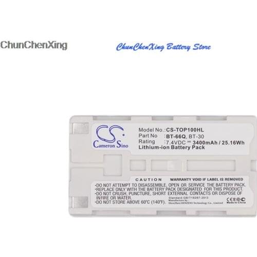Cameron Sino 3400mAh Battery for Topcon FC100, FC2000, GPT-7501, GPT-7502, GPT-9000, GPT9000A, GTS-750, GTS-751, GTS-900, RC-3