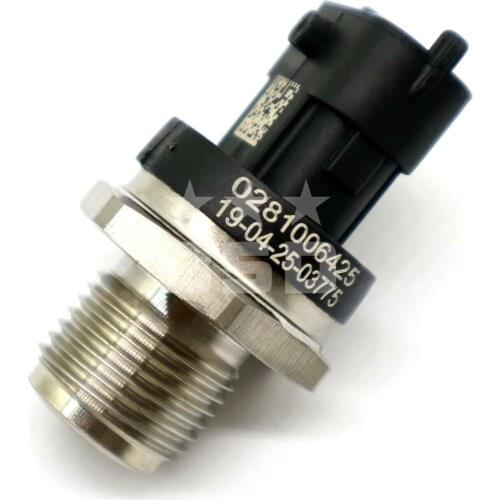 Fuel Rail Control Valve Pressure Sensor OEM Part 0281006425 Application For Dodge Cummins Diesel 5.9L (03-07) 4Pcs/Lot