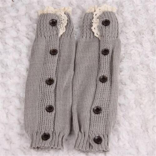 Kids Girl Crochet Knitted Lace Boot Cuffs Toppers Leg Warmer Socks Knee High Long Leg Cute Baby Socks