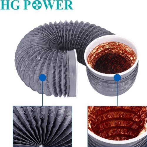 Flexible Aluminum Ducting Hose Waterproof Pipe Tube Ventilation Hose for Tumble Dryer Extractor Hood Fresh Air System Household