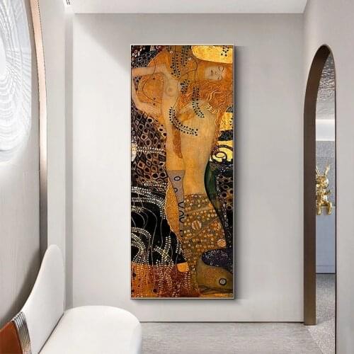 Gustav Klimt Classical Famous Canvas Painting Abstract Prints and Posters Cuadros Wall Art Pictures for Living Room Home Decor
