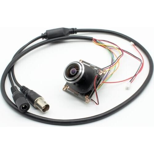 HD 2mp AHD TVI CVI CVBS 4in1 CCTV Camera Module CMOS PCB board Security, 1.7mm fisheye lens
