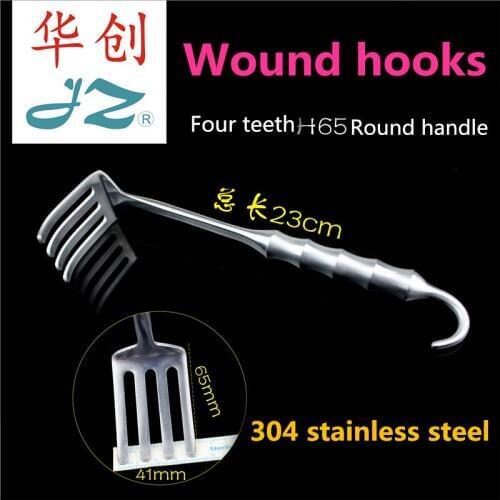 JZ medical orthopaedic Instrument 304 Stainless Steel Wound Hook bone Fracture Tissue Deep Muscle retractor Visceral retractor