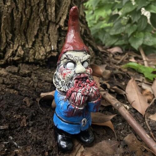 Halloween Horror Dwarf Dwarf Resin Crafts Ornaments Scary Movie Figure Handicraft Patio Courtyard Micro Landscape Decoration