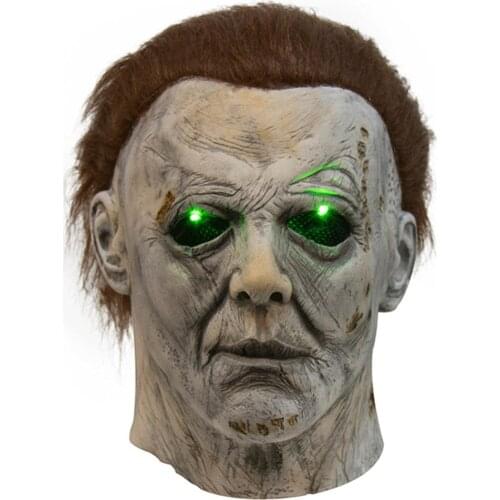 Fast delivery 2020 Movie Halloween Michael Myers Mask Horror Cosplay Headgear Latex Helmet Masquerade Halloween party boy gift