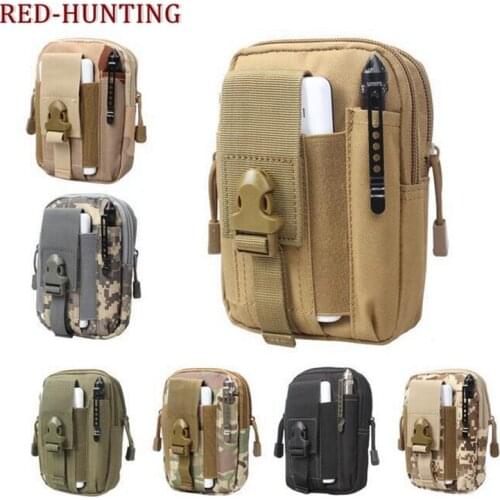Hunting Multipurpose Compact Pouch Utility Gadget Belt Waist Bag Pocket Money Purse for Outdoor Sports with Cell Phone Holster