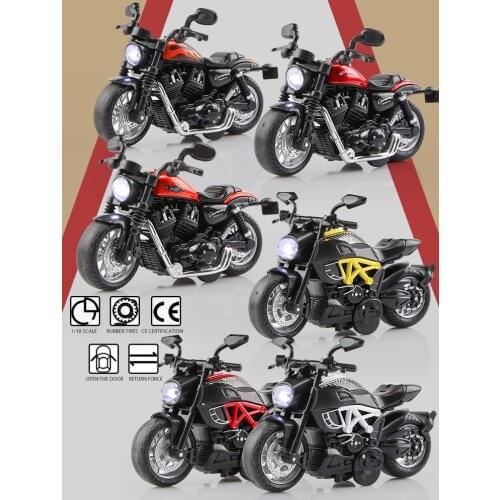 1:18 Ducati Model Cute Version Motorcycle Toys For Children Simulation Exquisite Diecasts Toy Vehicles Boys Birthday Presents
