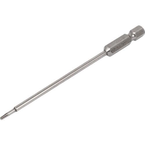 UXCELL 1/4" Hex Shank T6 T7 T8 T9 T10 T15 T25 T30 Magnetic Torx Security Screwdriver Bit 100mm Long for repair work